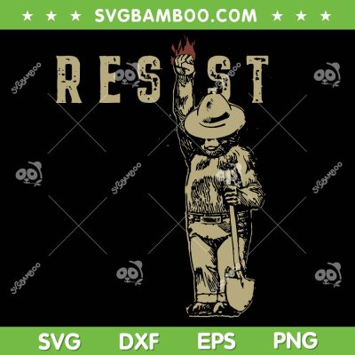 Smokey The Resist Bear SVG PNG, Vintage Bear Resist SVG