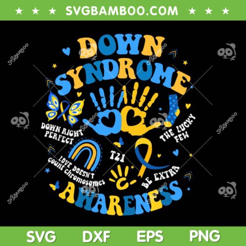 World Down Syndrome Day 321 SVG, T21 Awareness Support SVG PNG