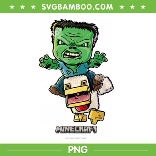 A Minecraft Movie Chicken Jockey PNG, Baby Zombie Chicken Jockey PNG