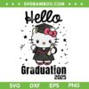 Hello Kitty Graduation 2025 SVG, Cute Sanrio Kitty Cat Class of 2025 SVG PNG Hello Kitty Graduation 2025 SVG, Cute Sanrio Kitty Cat Class of 2025 SVG PNG