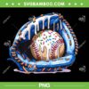 Baseball Drip Ice Cream PNG, Sprinkles Baseball Glove PNG