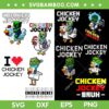 Chicken Jockey SVG Bundle, Minecraft Movie Chicken Jockey Bundle SVG
