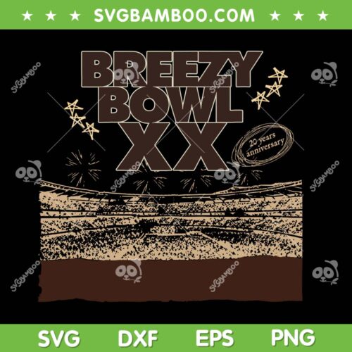 Breezy Bowl XX Tour 2025 SVG, Chris Brown Breezy Bowl XX Tour SVG PNG