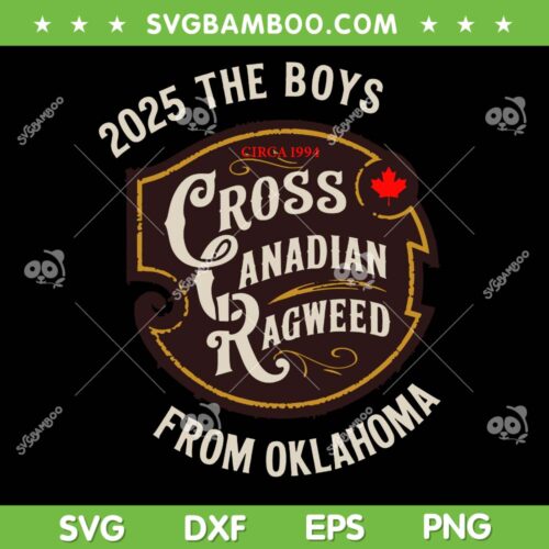 Cross Canadian Ragweed 2025 SVG PNG, The Boys From Oklahoma Concert 2025 SVG