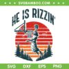 Easter He Is Rizzin Retro SVG, Jesus Playing Basketball SVG PNG