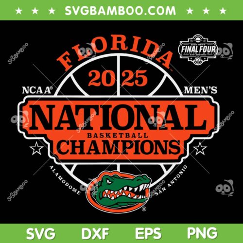 Gators National Champions 2025 SVG, Florida Gators Basketball Winner SVG PNG