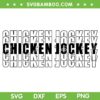 Funny Chicken Jockey Stacked Repeat Font SVG, Minecraft Fun Gag Meme SVG PNG