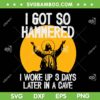 Jesus I Got So Hammered SVG PNG, Funny Easter Jesus Woke Up 3 Days Later in a Cave SVG