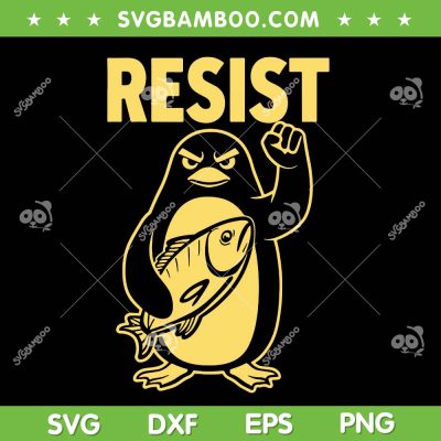 Funny Penguin Resist SVG, Penguins Protest Against Tariffs SVG PNG Funny Penguin Resist SVG, Penguins Protest Against Tariffs SVG PNG