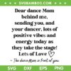 Dear Dance Mom Behind Me SVG, Mothers Day 2025 for Dance Mom SVG PNG, The Dace Mom in Front of You SVG