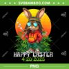 Happy 420 Easter Bunny PNG, Bunny Smoking Weed Cannabis PNG