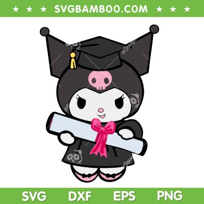 Kuromi Graduation SVG, Kawaii Hello Kitty Friends Kuromi Senior SVG PNG Kuromi Graduation SVG, Kawaii Hello Kitty Friends Kuromi Senior SVG PNG