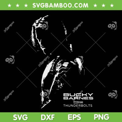 Marvels Thunderbolts SVG PNG, Marvel Bucky Barnes Silhouette SVG
