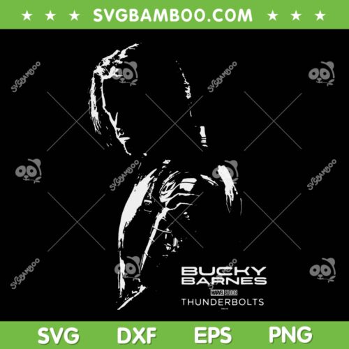 Marvels Thunderbolts SVG PNG, Marvel Bucky Barnes Silhouette SVG