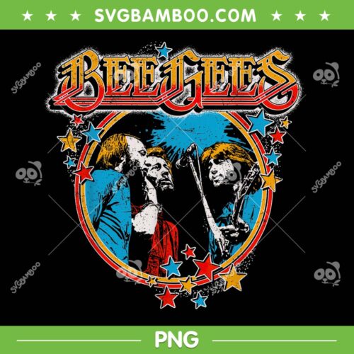 Bee Gees Vintage PNG, Disco 70s 80s Bee Gees Band PNG