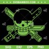 One Piece Roronoa Zoro SVG, Anime Green Zoro Jolly Roger SVG PNG One Piece Roronoa Zoro SVG, Anime Green Zoro Jolly Roger SVG PNG