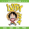 Anime Luffy Chibi SVG, One Piece Cute Luffy SVG PNG