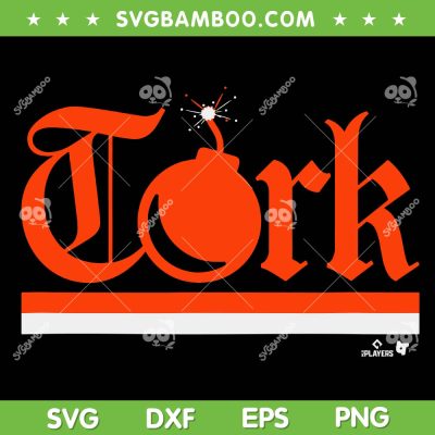 Spencer Torkelson Tork Bomb SVG, Detroit Tigers Baseball Tork Bomb SVG PNG