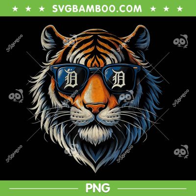 Detroit Tigers Mascot PNG, Tiger Sunglasses Football PNG