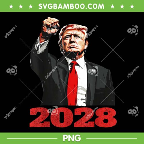 Trump 2028 PNG, Vote Donald Trump for President 2028 PNG