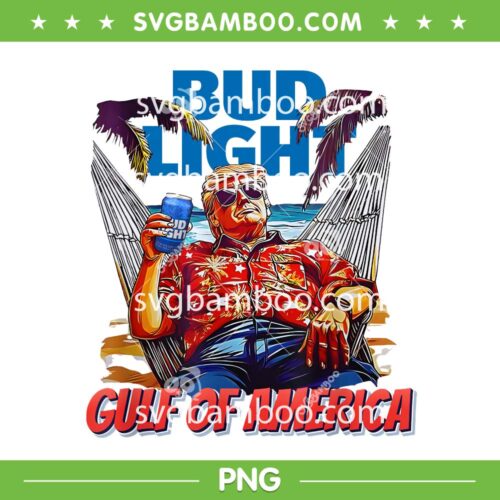 Trump Bud Light Beer PNG, Trump Gulf of America PNG, Donald Trump Hawaii Summer Beach PNG