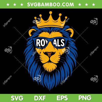 Vintage Royals Lion SVG, Royals Name Proud Classic SVG PNG