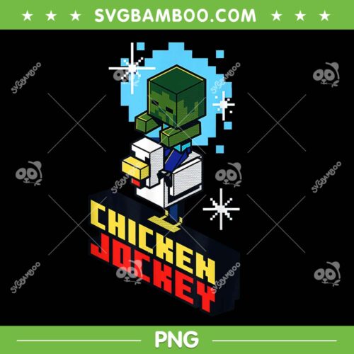 Jockeys Chicken 2025 PNG, Vintage Minecraft Chicken Jockey PNG