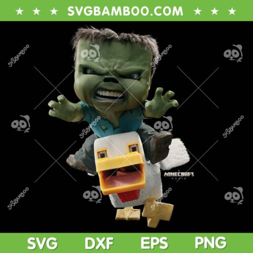 Minecraft Movie Chicken Jockey PNG, Chibi Zombie Chicken Pixel PNG