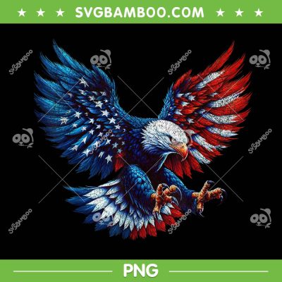 Bald Eagle American Flag PNG, Eagle 4th of July PNG, Eagle US Flag Patriotic PNG