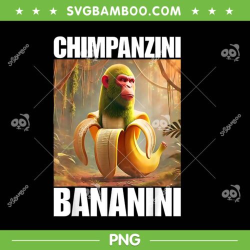 Chimpanzini Bananini PNG, Italian Brainrot Monkey Meme PNG