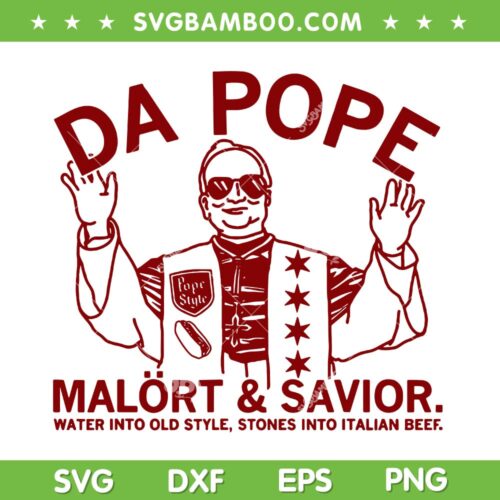 Da Pope Malort and Savior SVG, Funny Pope Leo XIV SVG PNG