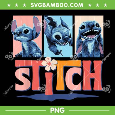 Stitch Live Action Movie Tropical Trio PNG, Disney Lilo and Stitch Moods PNG