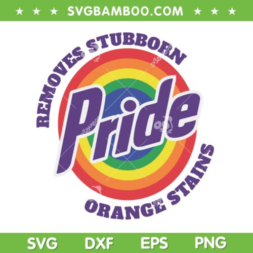 Remove Stubborn Pride Orange Stains SVG, Resist Trump Pride Month LGBTQ SVG PNG
