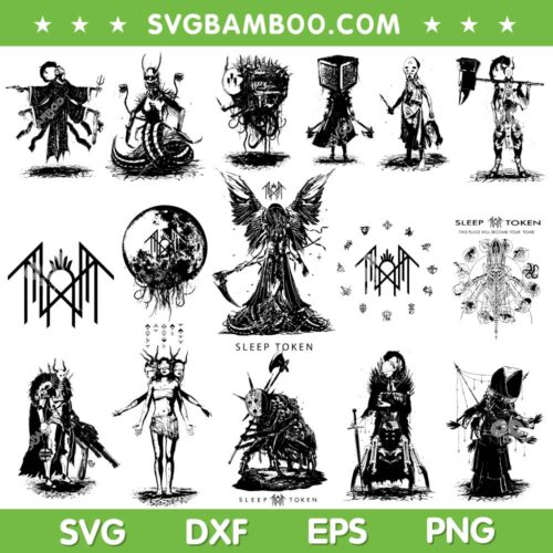 Sleep Token Take Me Back To Eden SVG Bundle, Sleep Token Band Bundle SVG, 2025 Tour Sleep Token SVG Bundle