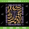 WNBA Golden State Valkyries SVG, Retro Wavy Checkerboard SVG PNG WNBA Golden State Valkyries SVG, Retro Wavy Checkerboard SVG PNG