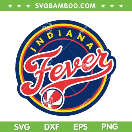 WNBA Indiana Fever Logo SVG, Basketball Indiana Fever SVG PNG