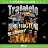 Tung Tung Tung Sahur Vs Tralalero Tralala PNG, Funny Meme Sahur Brainrot Italian PNG