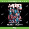 4th Of July Horror Characters PNG, America Killing It Since 1776 PNG