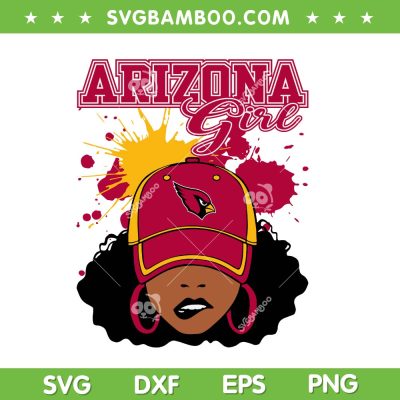 Arizona Cardinals Girl SVG, NFL Football African American Girl SVG, Arizona Football Girl SVG PNG Arizona Cardinals Girl SVG, NFL Football African American Girl SVG, Arizona Football Girl SVG PNG