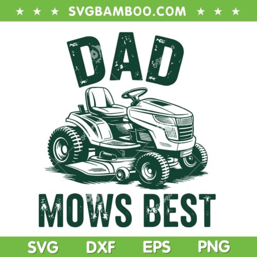 Dad Mows Best 2025 SVG, Cool Dad Fathers Day SVG PNG