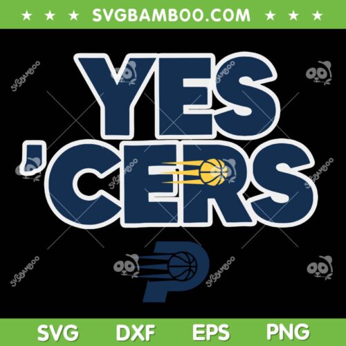 Indiana Pacers Yes Cers SVG, Vintage NBA 2025 Playoffs SVG PNG