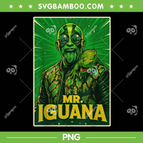 Mr Iguana PNG, Funny Lizard Wrestler PNG, Mr iguana Tongue Out PNG