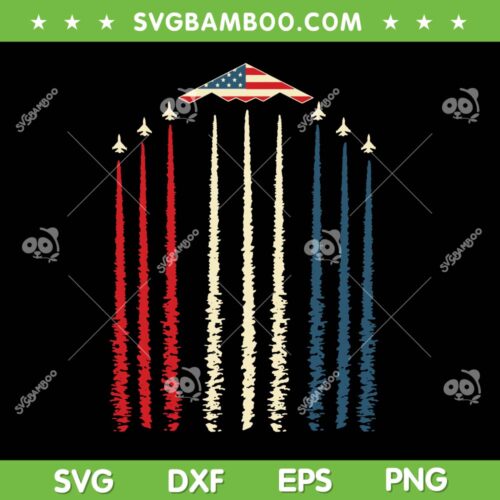 Operation Midnight Hammer SVG, B2 Stealth Jet SVG PNG, 4th of July Fighter Jets SVG