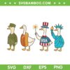 4th of July Goose SVG, Funny Goose American Flag SVG PNG, Goose USA Memorial Day SVG