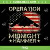 Operation Midnight Hammer SVG PNG, Mountain American Flag PNG