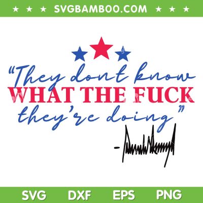 They don't know what the fuck they're doing SVG, Funny WTF Trending Quote SVG PNG
