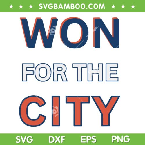 Won for the city SVG, Oklahoma City Thunder Championship SVG PNG, NBA Finals 2025 Champs SVG PNG
