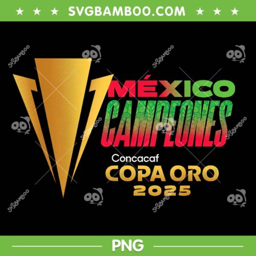 Mexico Campeoness Concacaf 2025 PNG, Mexico Gold Cup Champions PNG