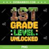 Minecraft 1st Grade PNG, Back to School Boys Gamer Pixel PNG, First Day of First Grade Minecraft 1st Grade PNG, Back to School Boys Gamer Pixel PNG, First Day of First Grade