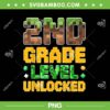 Minecraft 2nd Grade PNG, Boys Gamer Second Grade PNG, First Day of School 2025